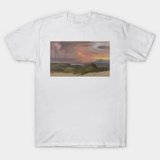 Sunset in the Hudson Valley by Frederic Edwin Church T-Shirt